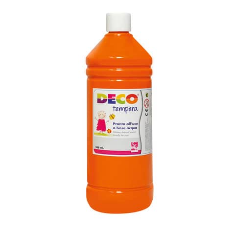 Tempera in flacone Deco 500 ml - arancio - PF550/17